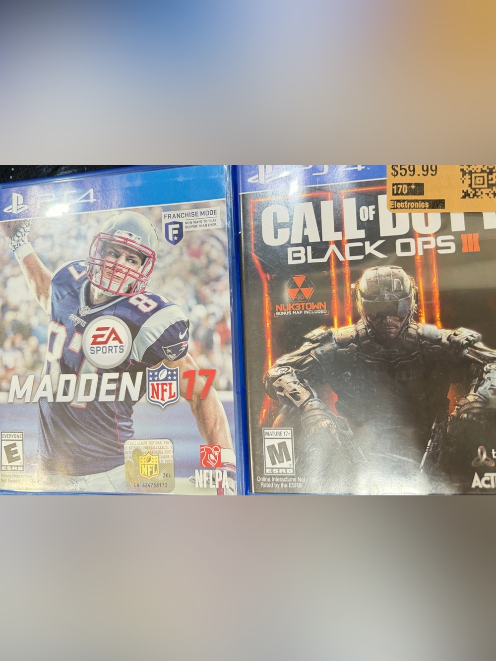 BO3 & Madden 17 for PS4